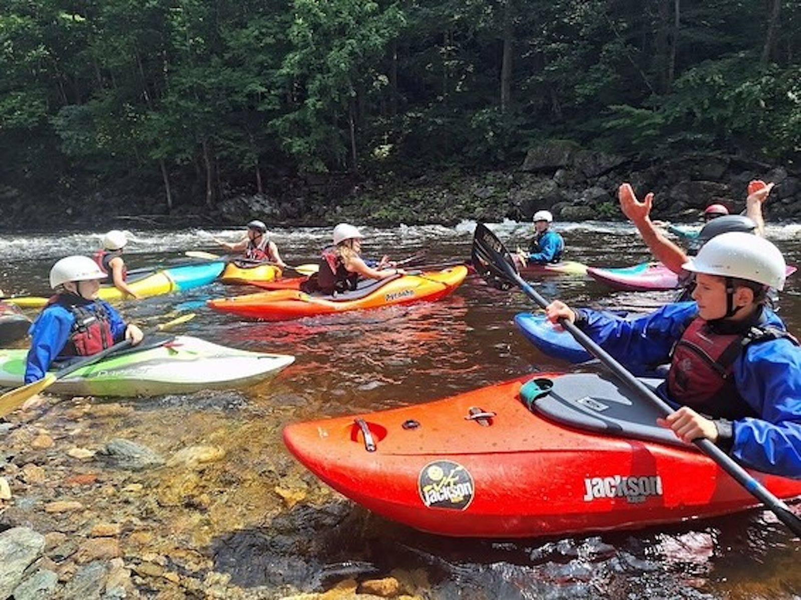 Kids Clinics Whitewater Kayaking with Zoar Outdoor