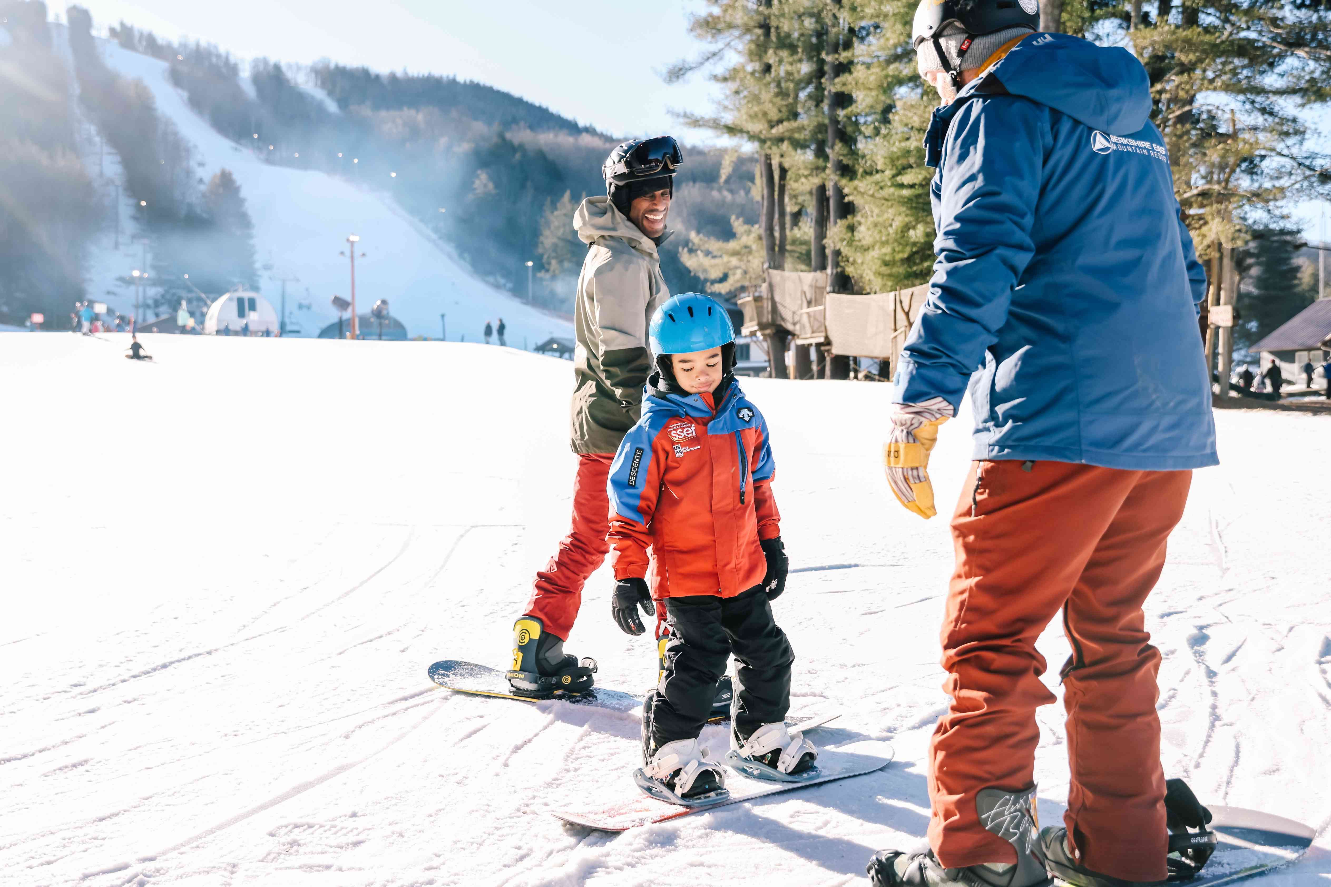 Skiers taking Private Lessons at Berkshire East